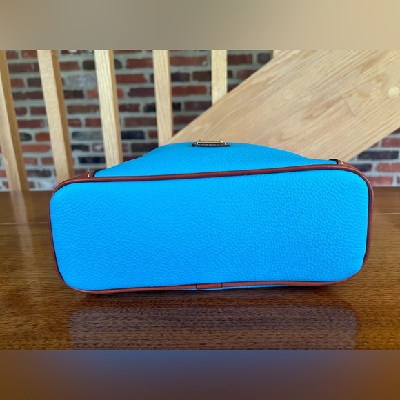 Dooney & Burke Pebble Grain Crossbody, Sky Blue - Picture 3 of 11